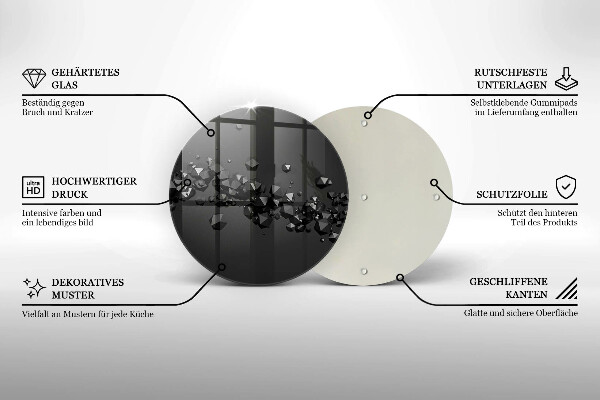 Tocător de bucătărie Abstracția formelor 3D