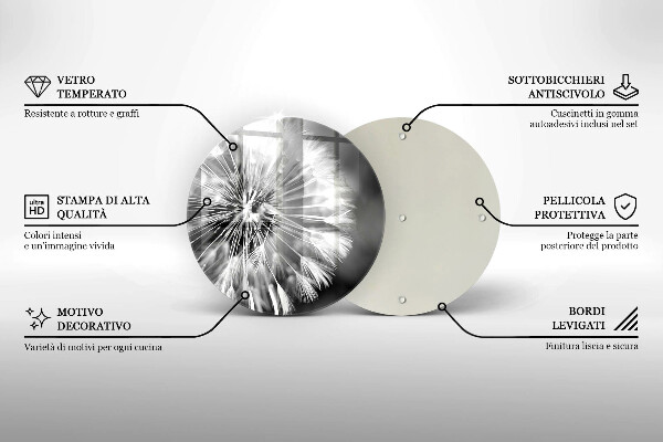 Tocător de bucătărie O păpădie delicată