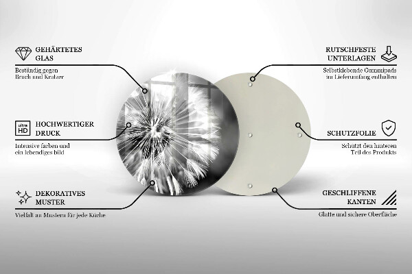 Tocător de bucătărie O păpădie delicată