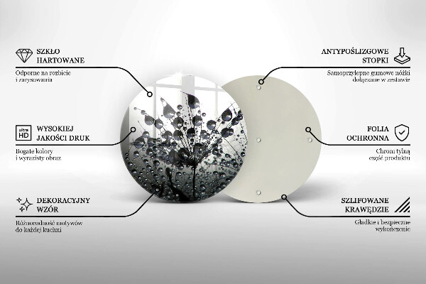 Tocător de bucătărie Păpădie și rouă