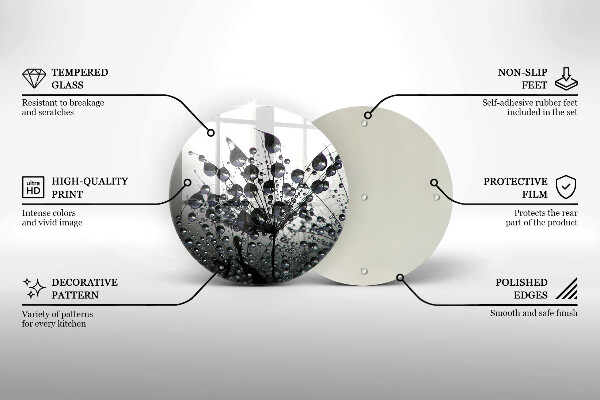 Tocător de bucătărie Păpădie și rouă