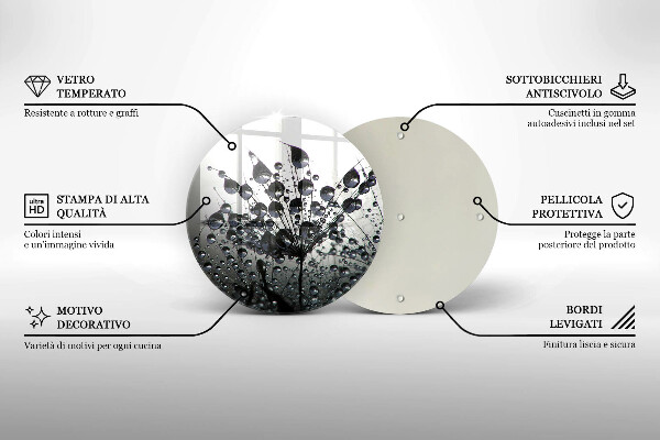 Tocător de bucătărie Păpădie și rouă