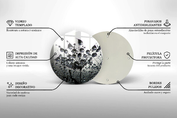 Tocător de bucătărie Păpădie și rouă