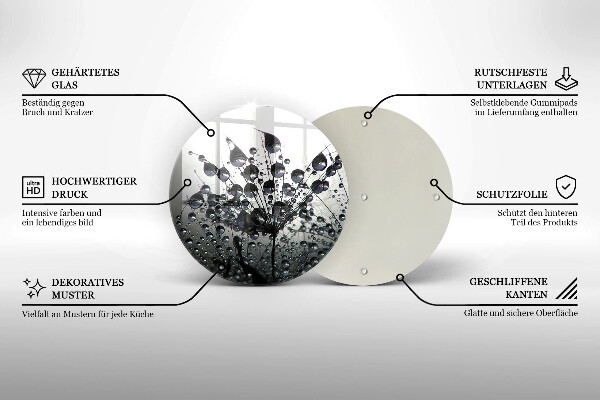 Tocător de bucătărie Păpădie și rouă