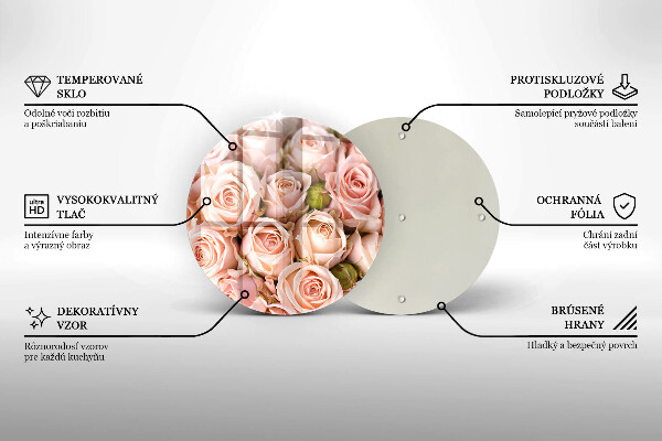 Tocător de bucătărie Buchet de trandafiri delicati