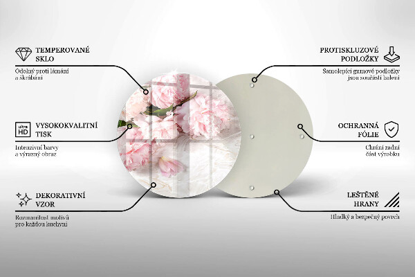 Tocător de bucătărie Flori delicate de trandafiri