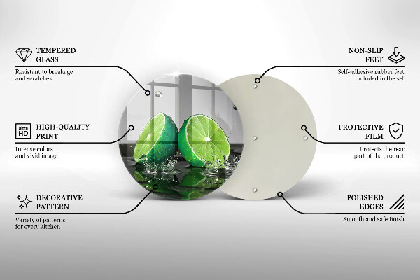 Tocător de bucătărie Lime suculente și apă
