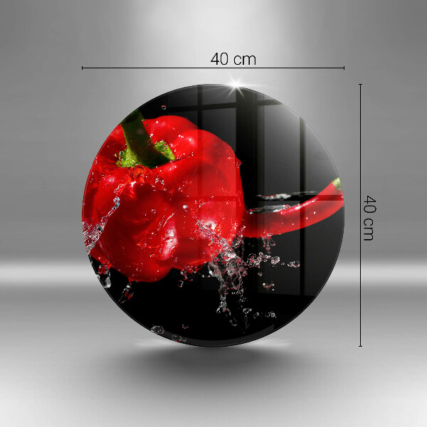 Tocător de bucătărie Ardei roșii în apă