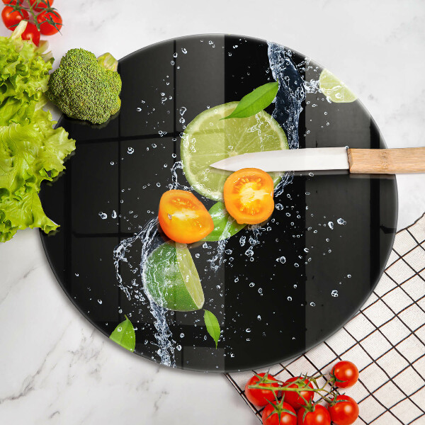 Tocător de bucătărie Lime suculente în apă