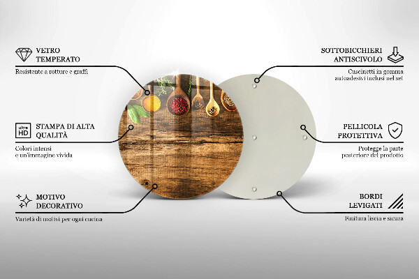 Tocător de bucătărie Linguri de lemn de condimente