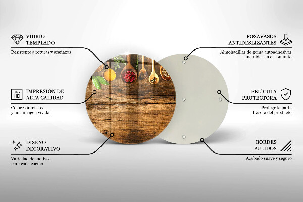 Tocător de bucătărie Linguri de lemn de condimente