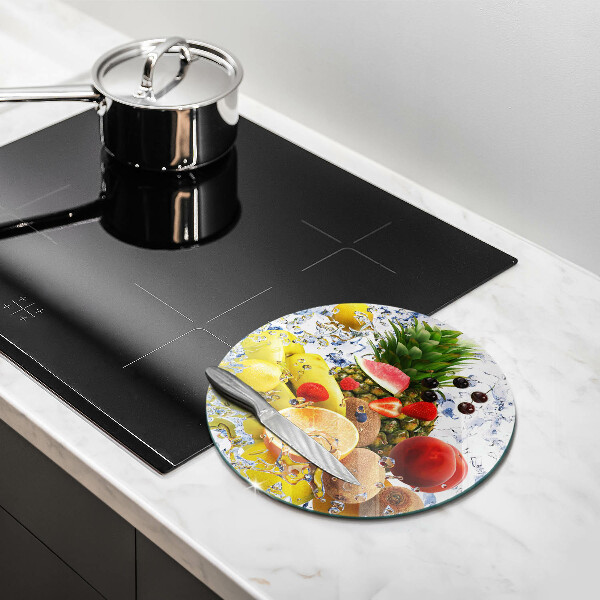 Tocător de bucătărie Fructe suculente și apă