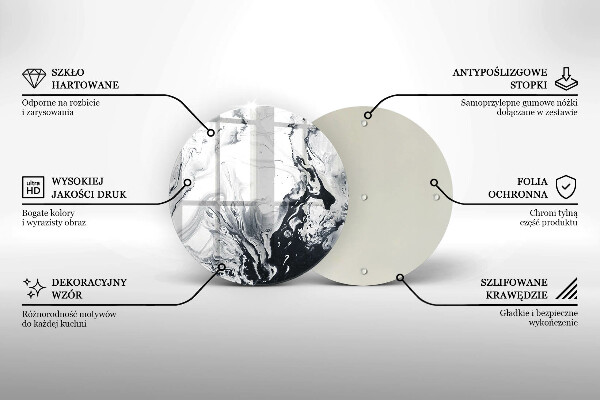 Tocător de bucătărie Abstracția cernelii