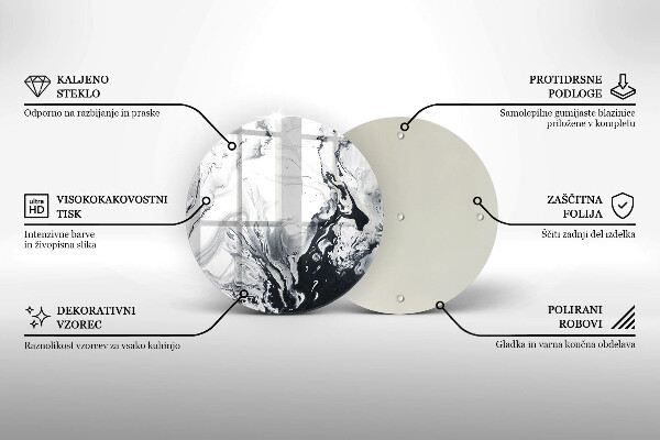 Tocător de bucătărie Abstracția cernelii