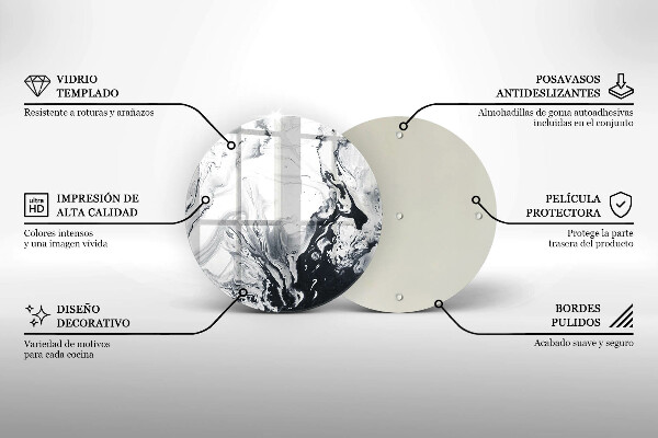 Tocător de bucătărie Abstracția cernelii