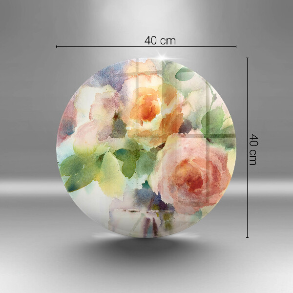 Tocător de bucătărie Flori pictate