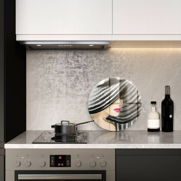 Tocător de bucătărie Femeie cu pălărie