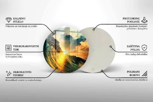 Tocător de bucătărie Val și apus