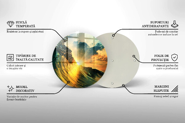 Tocător de bucătărie Val și apus