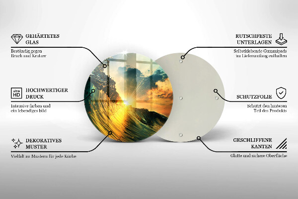 Tocător de bucătărie Val și apus