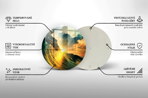 Tocător de bucătărie Val și apus