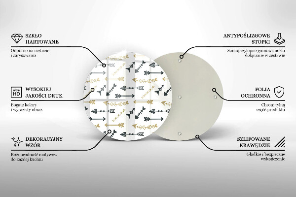 Tocător de bucătărie Model de săgeți Boho