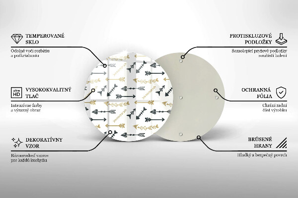 Tocător de bucătărie Model de săgeți Boho