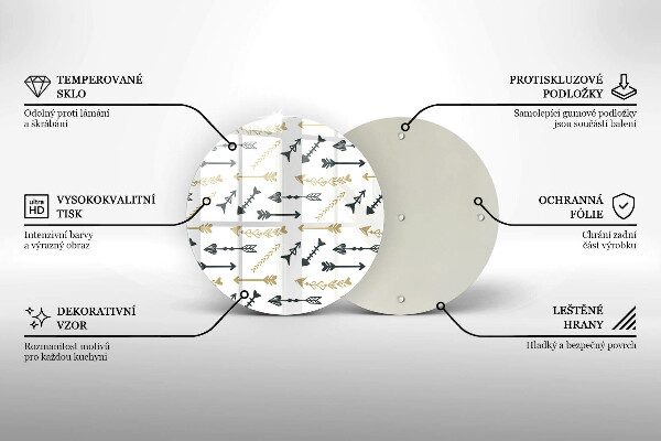 Tocător de bucătărie Model de săgeți Boho