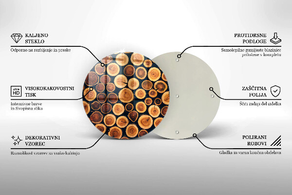 Tocător de bucătărie cioturi de copac din lemn