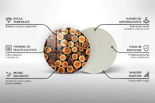 Tocător de bucătărie cioturi de copac din lemn