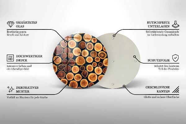 Tocător de bucătărie cioturi de copac din lemn