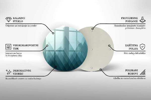 Tocător de bucătărie Munți abstracti