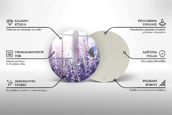 Tocător de bucătărie Flori sălbatice și fluture