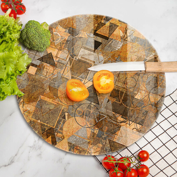 Tocător de bucătărie Model fără sudură de figuri geometrice