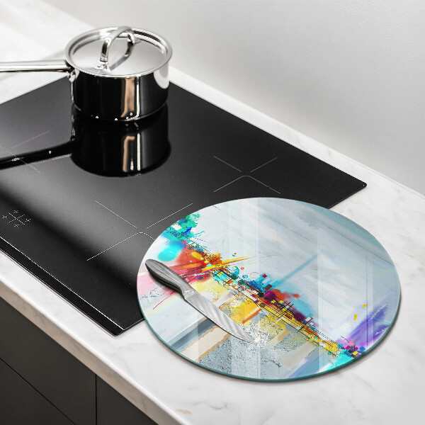 Tocător de bucătărie Abstracție pictată