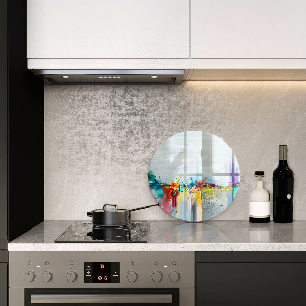 Tocător de bucătărie Abstracție pictată