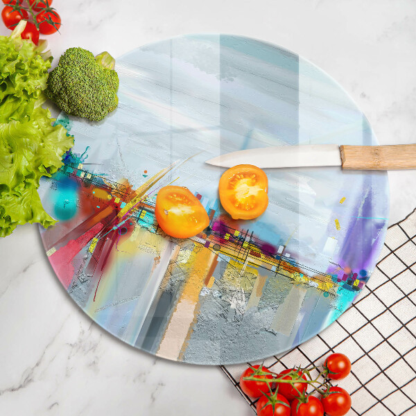 Tocător de bucătărie Abstracție pictată