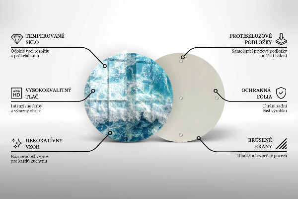 Tocător de bucătărie Valuri de apă de mare