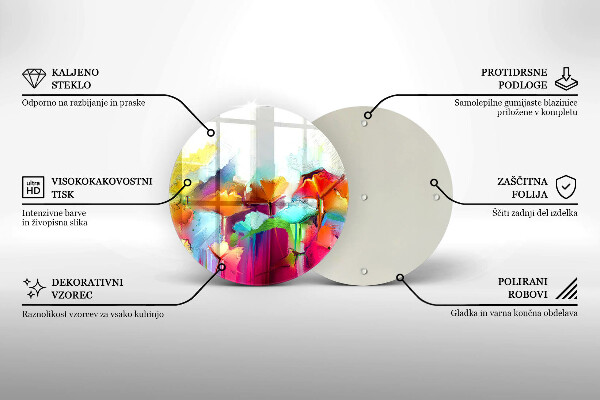 Tocător de bucătărie Flori pictate