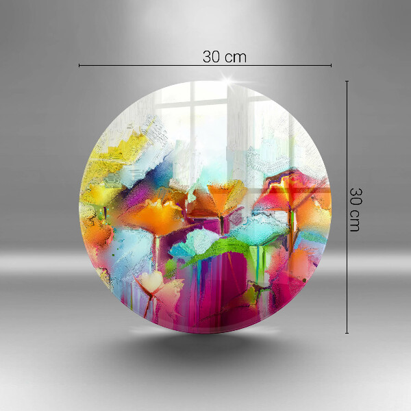 Tocător de bucătărie Flori pictate