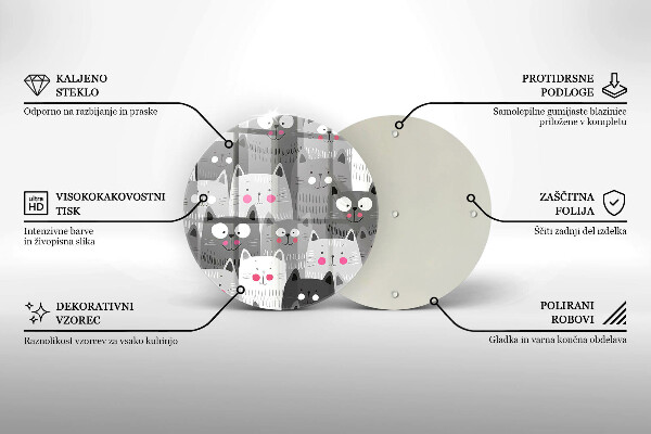 Tocător de bucătărie Ilustrație de pisici