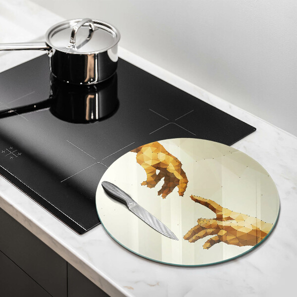 Tocător de bucătărie Crearea mâinilor lui Adam