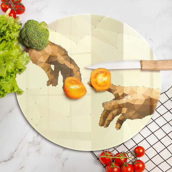 Tocător de bucătărie Crearea mâinilor lui Adam