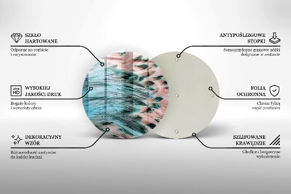 Tocător de bucătărie Pene de pasăre Boho