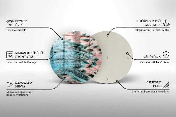 Tocător de bucătărie Pene de pasăre Boho