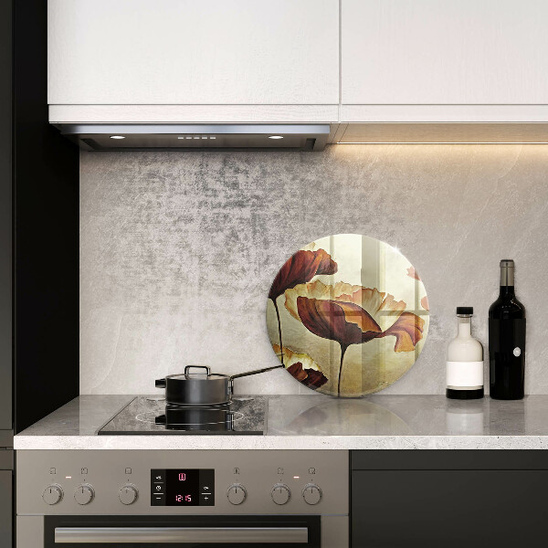 Tocător de bucătărie Flori boho pictate