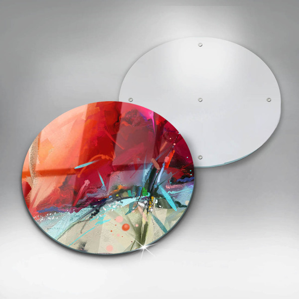 Tocător din sticlă Abstracție pictată