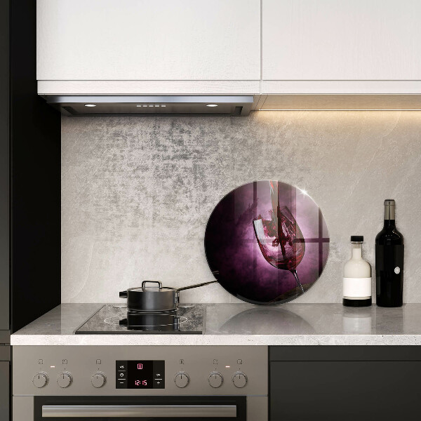 Tocător de bucătărie Un pahar de vin