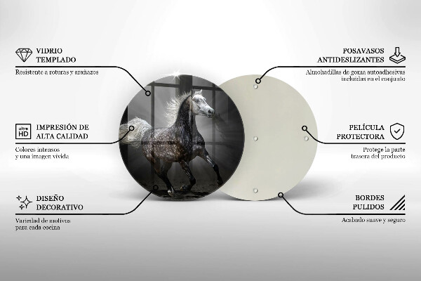 Tocător de bucătărie Calul în galop