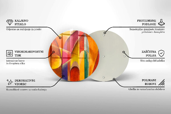 Tocător de bucătărie Abstracție colorată